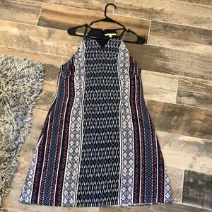 Gianni Bini. blue, white and orange summer dress!